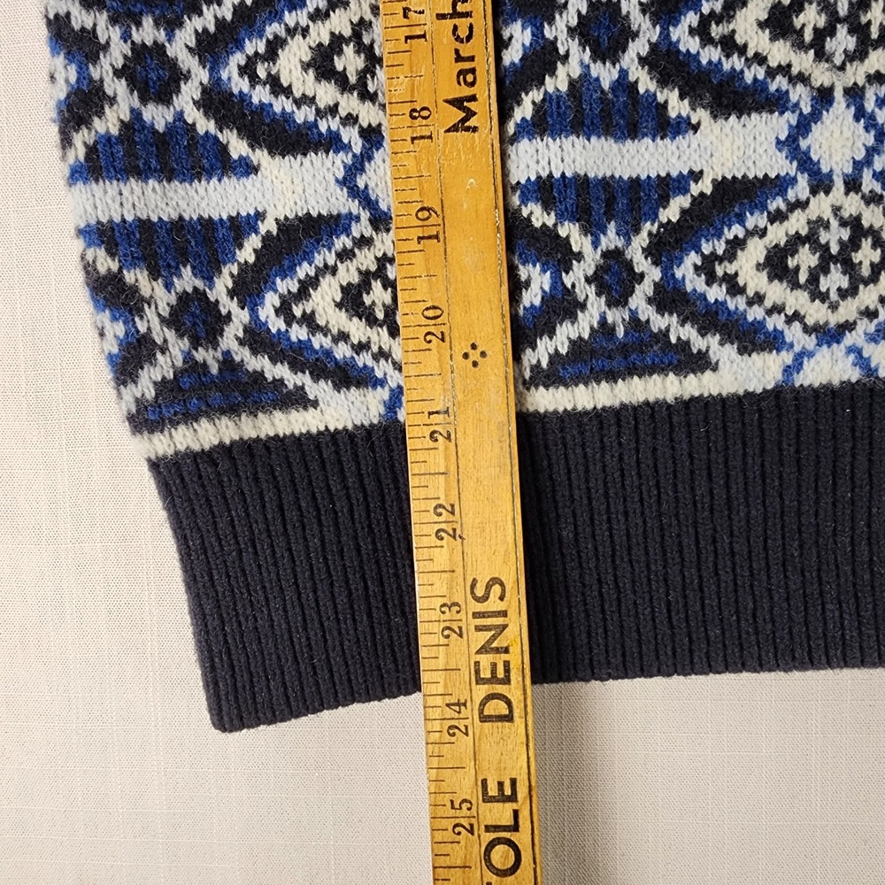 TNA Aritzia 100% Merino Wool Fair Isle Oversized Cardigan Sweater Womens S - Picture 3 of 10